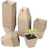 Schramm® Anzuchttöpfe 20, 60 oder 100 Stück aus Zellulose Höhe: 5,5 cm biologisch abbaubar Pflanztopf Pflanztöpfe, Anzahl:60 