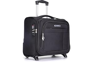 Aerostar Navigator Series Roller Bag Case fits Laptop up to 16”, TSA Lock, 2 Wheels and Water-Resistant Business and Commuter Travel, Black