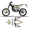 Kungfu Graphics Custom Decal Kit for Surron SUR-RON Ultra Bee, White Black Yellow, SRUB22N012-KO