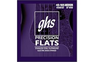 GHS STRINGS GHS Stainless Steel Precision Flatwound M3050 45-105