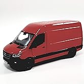 KiNSMART - Mercedes-Benz Sprinter Kargo Van 1:48 O &Ouml;l&ccedil;ekli 5 in&ccedil; Kalıp D&ouml;kme Metal Model Oyuncak Kamyonet, Geri &Ccedil;ekmeli Harek