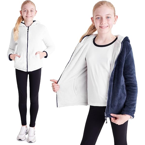 Arshiner Mädchen Fleece Kapuzenpullover - Warme Jacke Mit Bärenohren