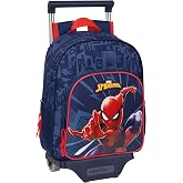 Safta SPIDERMAN &ndash; Children's Backpack with Trolley 705, Ideal for Children of Different Ages, Comfortable and Versatile, Qual