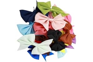 LAKEDO Hair Bows For Girls (20 Pcs, Multicolor) - Baby Hair Clips, Baby Bows Toddler Hair Accessories For Kids & Decoration - 3.5 Inch Bows Set With Crocodile Clips