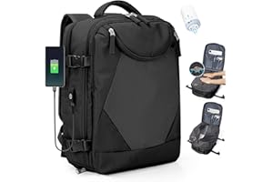 SZLX Sac cabine sous vide, 40 x 30 x 20 cm, étanche, avec compartiments pour chaussures et ordinateur portable de 14’’, bagage à main sous siège, répond aux normes de compagnies telles que Ryanair