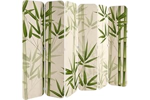 HEALANCY BIOMEDICAL HEALANCY Paravento Divisorio- Divisore a 6 pannelli, Stampa su un lato - QUALITÀ PREMIUM 100% Legno - Separe Divisoria Interno - Pannello Divisorio per Casa - Room Divider - Parete Decorativa Moderna