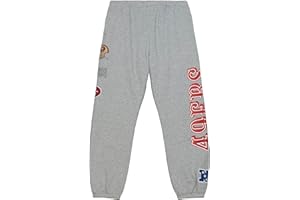 Mitchell & Ness NFL Team Origins Fleece Jogging Hose mit elastischem Bund, Kordelzug, gestickten und gummierten Team Applikationen, Herren, Frauen, Kinder, Unisex, Frühling, Sommer, Herbst, Winter