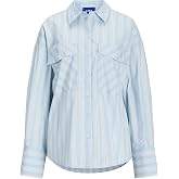 JJXX JJXX JXAVA POPLIN LS O-SIZE POCK SHIRT WVN LN G&ouml;mlek Kadın
