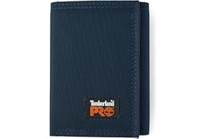 Timberland PRO Męski cordura rzep nylonowy RFID potrójnie składany portfel z okienkiem na dowód osobisty, Navy, rozmiar uniwersalny