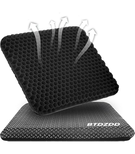 FORTEM Zitkussen voor Bureaustoelen, Memory Foam Zitkussen, Antislip Zitkussen voor Gaming, Autostoelkussen, Stoelkussen voor Computers, Wasbare Hoes