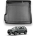 Nomad Boot Liner Compatible with Dacia Duster 2018+ [2WD] Recyclable Plastic (PE) Tailored Fit Car Floor Mat Protector Guard Tray Black Custom Fitted Accessory Dog Friendly Waterproof Raised Edges