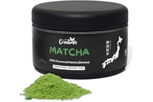 ‎CORADOMA Ceremonial Grade Matcha – Reines handgemahlenes Matcha Pulver aus Japan – Original Japanischer Grüntee aus Erster Ernte – 40g Dose – Höchste Qualität, Traditionell und 100% Natürlich