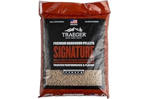 Traeger – Granulés mélange signature de bois 100 % naturel pour griller, fumer, cuire, rôtir, braiser et barbecue (9 kg) - PEL331