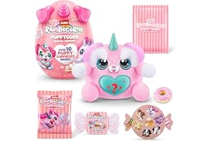 Rainbocorns Puppycorn Scent Surprise, Schnauzer, by ZURU Surprise Unboxing Soft Toy, Scented Puppy Plush for Girls (Schnauzer)