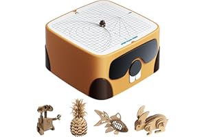 BEAVERBOT Kartonschneider für Kinder, sicheres DIY-Karton-Konstruktionswerkzeugset, pädagogisches Bastelspielzeug für Jungen und Mädchen ab 3 Jahren, perfekt für Kreativitätsprojekte mit 3D-Modellen