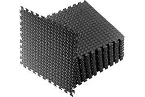 Takezuaa 40Pack Gym Floor Mats Nonslip | Foam Exercise Flooring Mats | 60 x 60CM Floor Mat | Interlocking Puzzle EVA Floor Tiles | Yoga Matting | Foam Floor Tiles for Workout Weights Yoga
