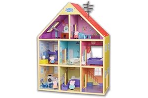 Peppa Pig Wooden House, Made from FSC Certified Wood, Lights and Sound, My First Playhouse Including Lights and Sounds.