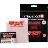 Thermal Grizzly Minus Pad 8 Thermopad &ndash; 100 &times; 100 &times; 2 mm, thermal conductivity: 8 W/mK - Cooler/GPU/CPU/LED cooler/RAM and other
