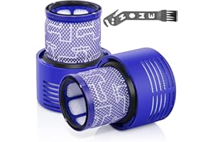 JOLLSUNG V10 Filter für Dyson, 2er-Pack Ersatzfilter für Dyson Vakuumfilter V10 Cyclone-Serie, V10 Absolute, V10 Animal, V10 Total Clean, SV12, Ersatzteilnummer DY-969082-01