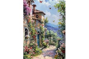Lxmsja 5D Pintura Diamante Paisaje Kit, Paisaje Diamond Painting Adultos Kit, Kit Pintura Diamante Paisaje, DIY Diamond Painting Kit Completo Para Decoración De Pared Del Hogar 30x40cm