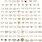 Simsly Boho Knuckle Ring Gold Vintage Crystal
