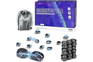 YKHSUAOU Magnetspiel, Magnetisches Schachspiel, Magnetsteine, Magnet Spiel, Magnetic Spiel, Magnetschach, Tisch-Magnet, Reisespiele für Familientreffen