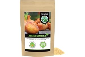 Alpi Nature Lökgranulat 500g, Torkad Granulerad Lök, Hackad Lök Granulat för Matlagning