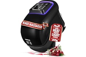 FORTHiQ Pro+ Knee Massager with Heat and Red Light Therapy and Vibration for Knee Pain Relief - Adjustable Straps, Cordless, Portable, Rechargeable, Easy to Use, Saves Your Settings