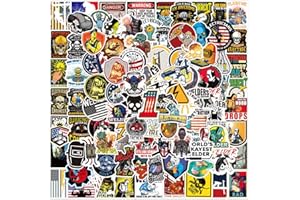 BIMANI 100Pcs Hard Hat Pegatinas, Construcción Sindicato de Trabajadores Casco Lineman Ironworker Oilfield Electricista Pegatinas Packs para Niños Adultos