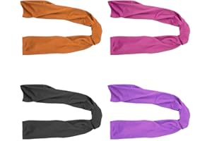 SMALLElectric 4 Packs Microfiber Cooling Towel (40"x 12"), Ice & Chilly Stay Cool for Yoga, Sport, Gym & More Activities (Multicolor)