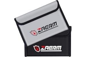 ZAERM Feuerfeste Tasche 2 Stück, Feuerfeste Dokumententasche Feuerfeste Geldtasche Feuersichere wasserdichte Klein Geldtasche für Dokumente Passport Bankdatei Geld Wertsachen (20 x 13 cm)