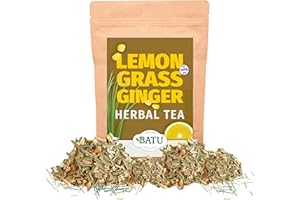 BATU Infusion Jengibre y Limón en Granel | Premium | 100g | 100% ingredientes naturales | Alto contenido Vitamina C | Infusión Digestiva, Relajante y Antiinflamatoria