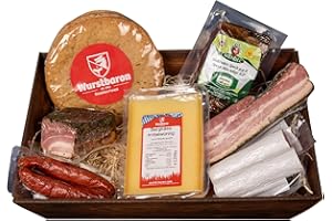WURSTBARON Gourmet package with South Tyrolean bacon, sausage gift with cheese, gift basket with salami and shaker bread from South Tyrol