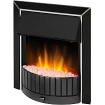 Dimplex DLS20BN-LED Delius Inset Electric Fire, Black : Amazon.co.uk: DIY u0026  Tools