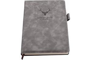 Earning Power B5 Large Ruled Notebook Journal - Hardcover Executive Notebooks with 360 Page 80Gsm Premium Thick Paper,9.8"×6.9",Perfect for Office Home School Business Writing & Note Taking (gray)