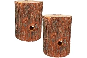 com-four® 2X feu suédois avec mèche d'allumage, Torche finlandaise pour la Romance du feu de Camp et comme Zones de Cuisson extérieures, Torche d'arbre, Torche de Jardin