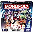 Hasbro Gaming Monopoly Flip Edition: Marvel, Strategy Board Game for 8+ Year Old Kids, for 2-4 Players, Family Games for Children and Adults, Fun Christmas and Birthday Party Gift Idea