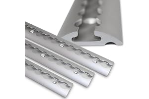 NTG Flygjärnsskena 4 delar 2 m/1975 mm halvcirkelformad aluminium TÜV-certifierad ekonomiuppsättning urval släpvagn tillbehör