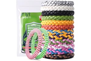 ETPARK 14 Pack Mosquito Repellent Bracelet, Deet-Free Natural Insect Mosquito Bands for Adults Kids, 1252 Hour Insect Protection, Adjustable Waterproof, for Hiking, Camping, Outdoor Holiday Essentials