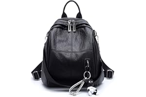 DEERWORD Femme Sac a Dos Sacs à Main Portés Bandouliere Feminin Ados Original PU Cuir 3020 1pc Ensemble