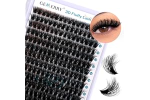 GEMERRY 3D Effect Ciglia Finte 100D Cluster Volume Russo 10-18mm mix 0.07 mm D Curl Fai Da Te a Casa per Principianti Individuali Professional Ciglia Finte Extension(3D-100D-0.07D-10-18mm)
