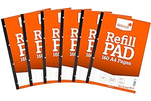 Silvine SV41803 A4 Refill Feint Pad (Pack of 6)