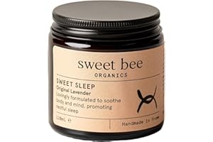 SWEET BEE ORGANICS Sweet Bee Magnesium Butter - Soothing Magnesium for Sleep & Relaxation with Shea Butter - Moisturizing Magnesium Balm for Muscle Recovery - Nourishing Magnesium Cream for Sleep - Lavender 120ml
