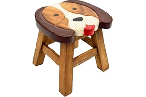 Crafty Artisan kids wooden stools (dog face)