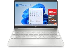 HP 15s-eq2117ns - Ordenador Portátil de 15.6" Full HD (AMD Ryzen 5 5500U, 8GB RAM, 512GB SSD, AMD Radeon Graphics, Windows 11 Home) Plata - Teclado QWERTY Español