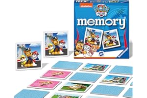 Ravensburger Italy - Paw Patrol Memory in Formato Pocket, 15x15 cm, Gioco in Cartone, 24 Coppie in Cartone, 48 Carte, per Bambini a Partire da 4 Anni, da 2 a 8 Giocatori, 20742 8