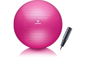 BODYMATE Palla da Ginnastica, Fitness, Yoga, Core Training con E-book GRATUITO e Pompa