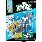 Hasbro Marvel Legends Series Silver Surfer (Fantastic Four Comics) Aksiyon Fig&uuml;r&uuml;, &Ccedil;izgi Roman Aksesuarlı
