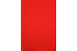 VAESSEN CREATIVE Florence Papier Pailleté Rouge - A4 - 5 - 350 g/m² - Papier Cartonné à Paillettes pour Loisirs Créatifs, Scrapbooking et Cartes de Vœux