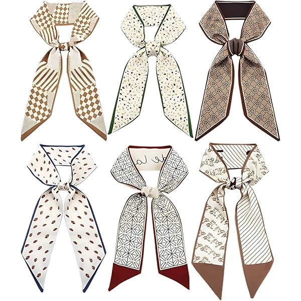 Sciarpa In Satin Poliestere 148x13.5 Cm - Multiuso Come Cravatta, Sciarpa O Bandana